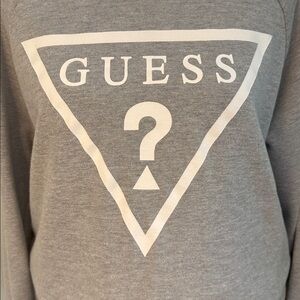 GUESS Light Gray Crewneck Sweatshirt